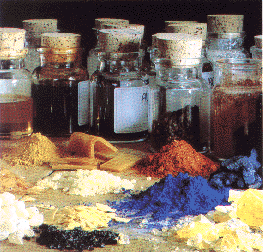 Natural raw materials for paints